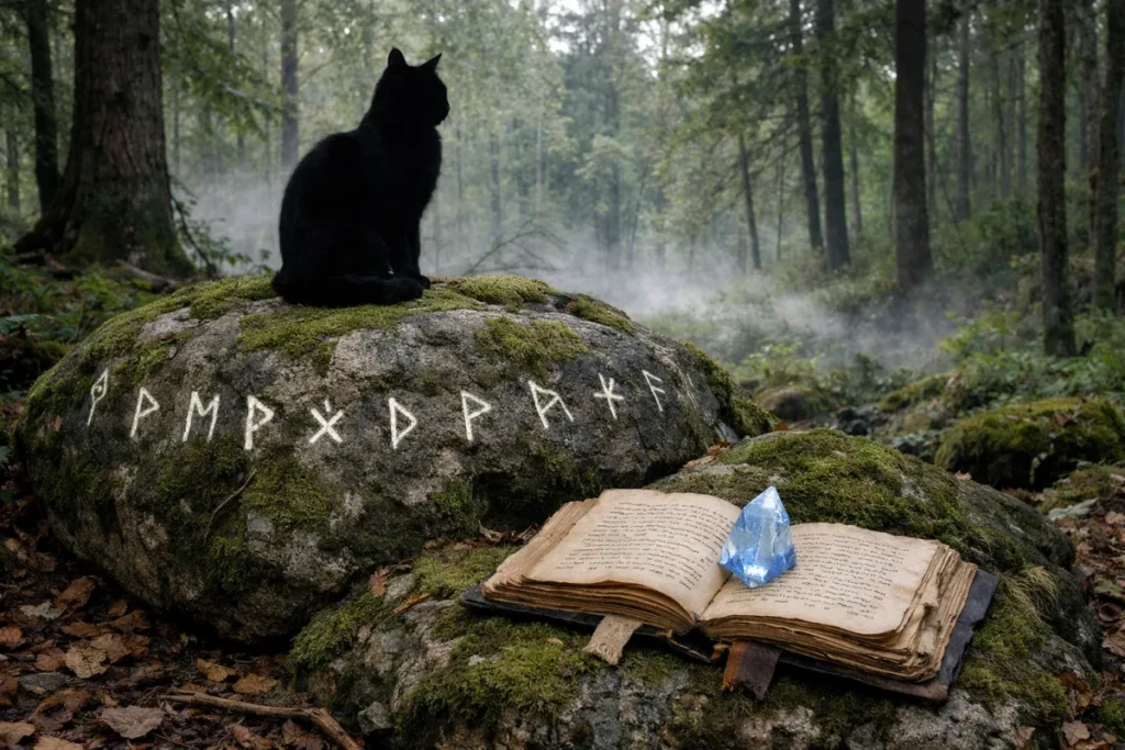 Кіт з магічними символами